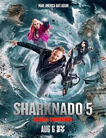 Ver Sharknado 5: Global Swarming (2017)